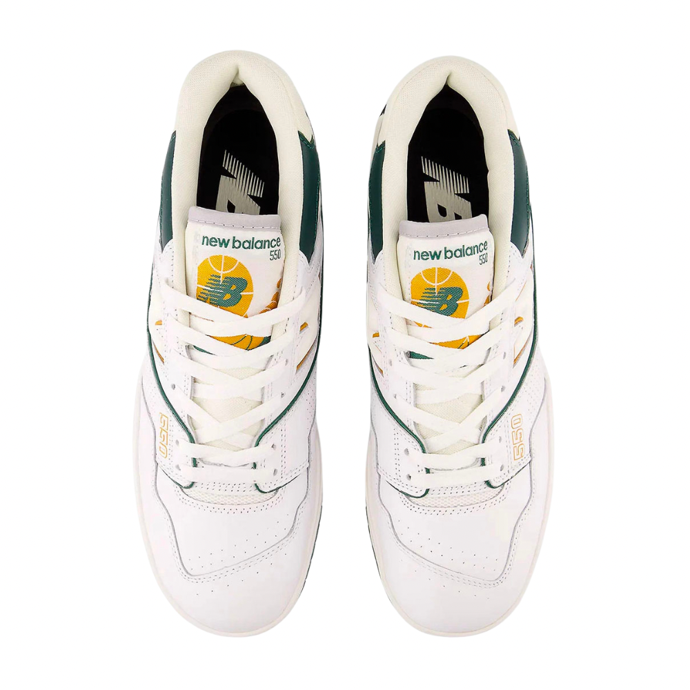 New Balance 550 White Nightwatch Green