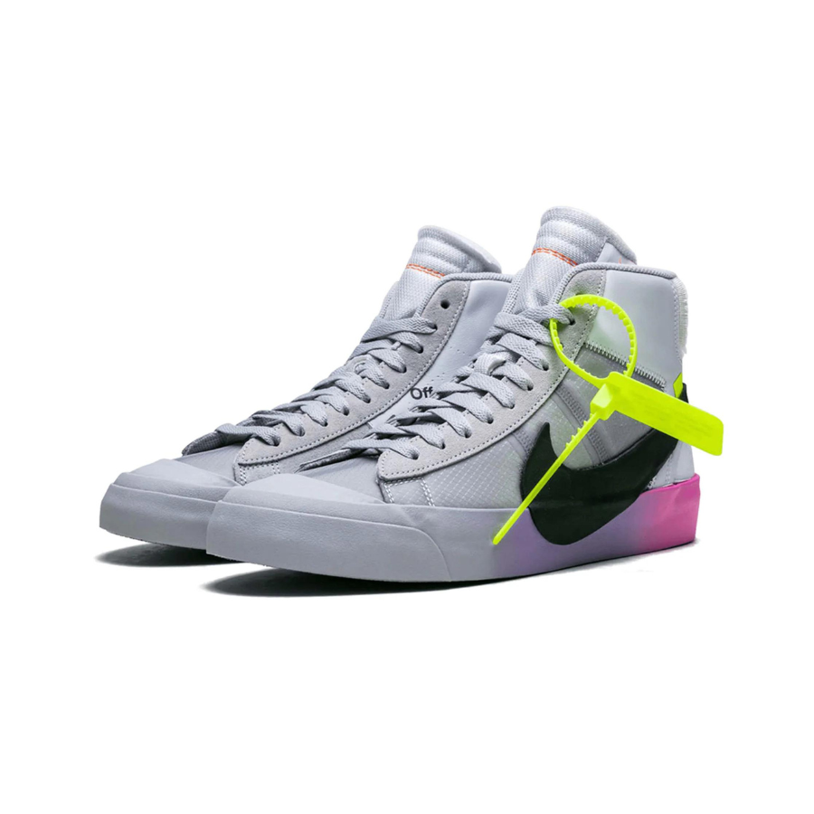 Nike Blazer Mid Off-White Wolf Grey Serena Queen Wolf Grey Cool Grey Pure Platinum Volt