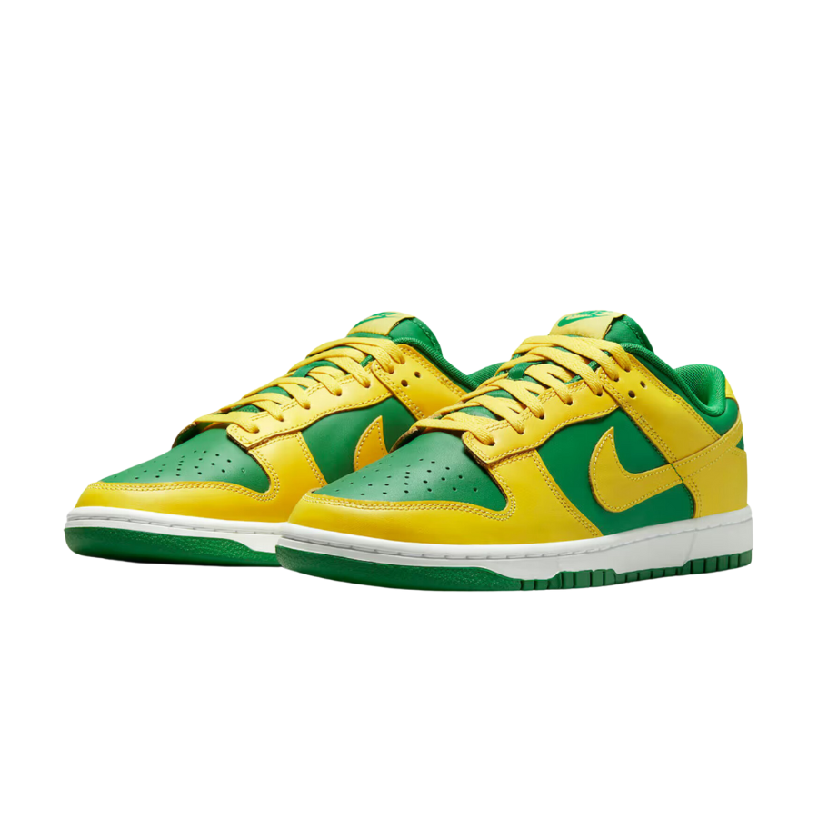 Nike Dunk Low Retro Reverse Brazil Apple Green Yellow Strike White