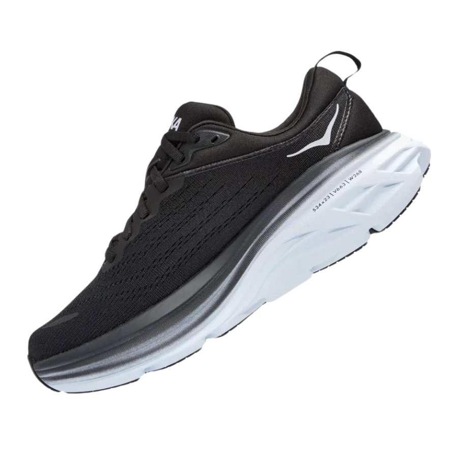 Men's Hoka Bondi 8 Black White