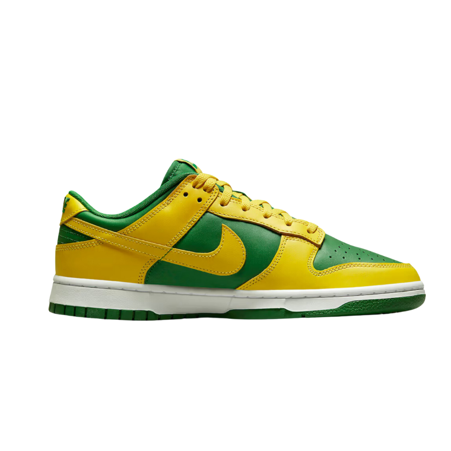 Nike Dunk Low Retro Reverse Brazil Apple Green Yellow Strike White