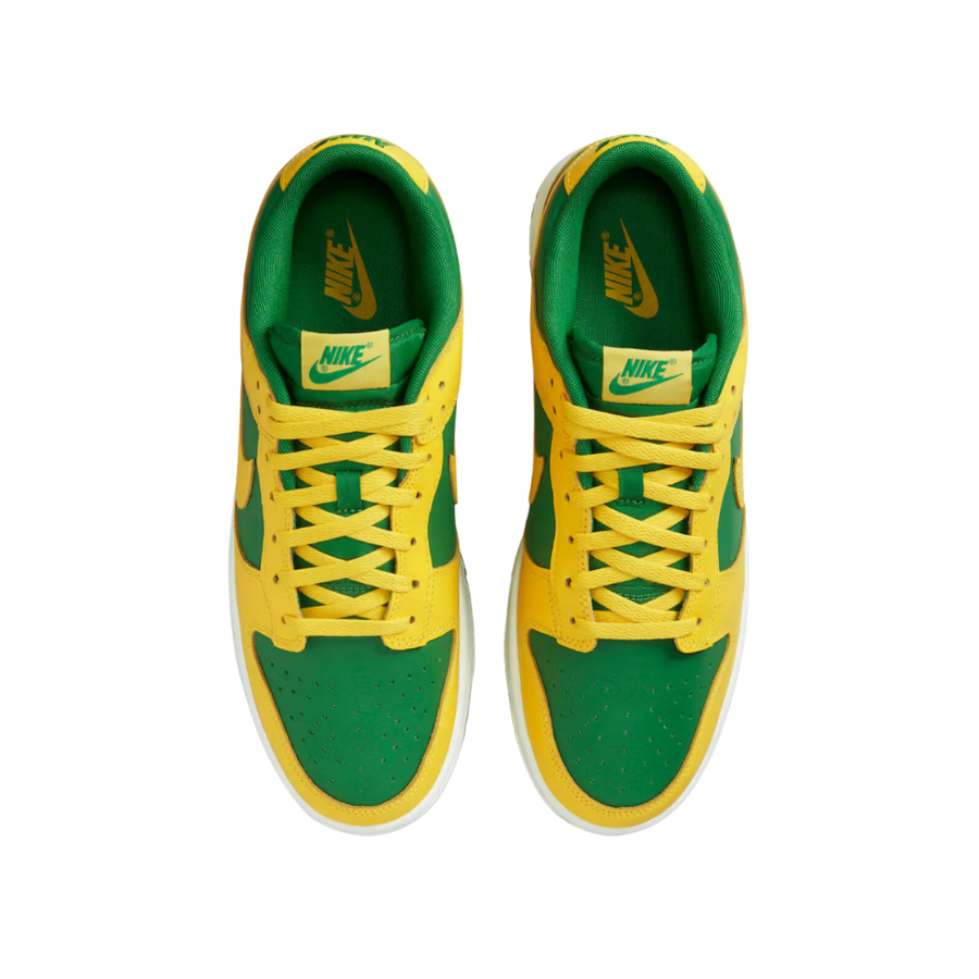 Nike Dunk Low Retro Reverse Brazil Apple Green Yellow Strike White