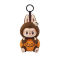 POP MART The Monsters Labubu Happy Halloween Party Series Sitting Pumpkin Vinyl Plush Pendant