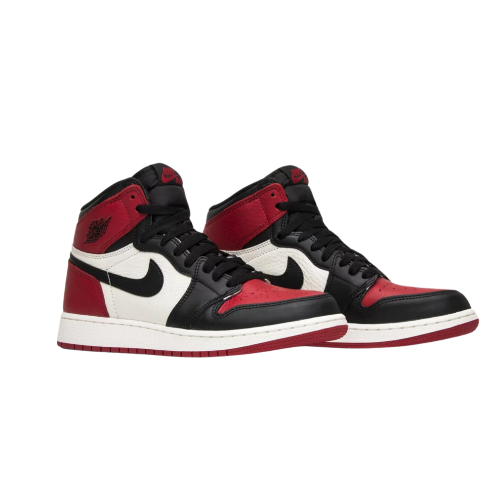 Air Jordan 1 Retro High (GS) Bred Toe Gym Red Black Summit White