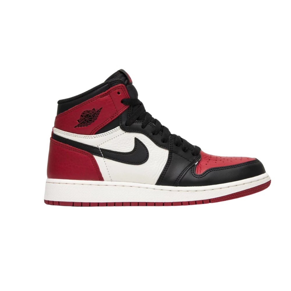 Air Jordan 1 Retro High (GS) Bred Toe Gym Red Black Summit White