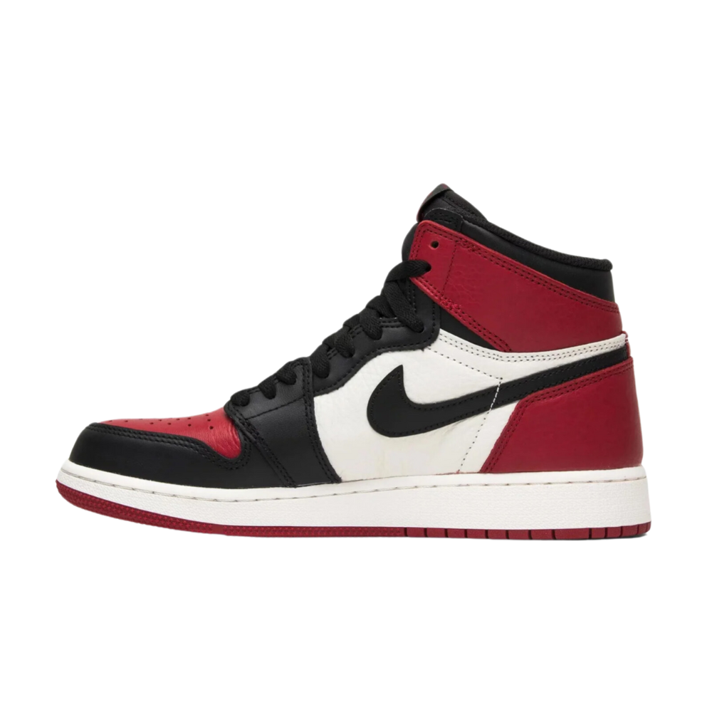 Air Jordan 1 Retro High (GS) Bred Toe Gym Red Black Summit White