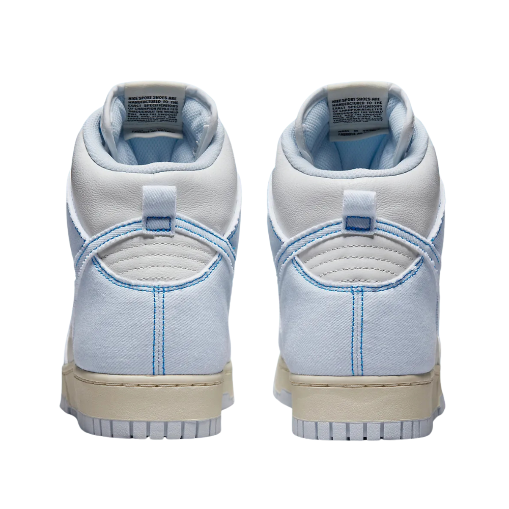Nike Dunk High 1985 Blue Denim Light Blue White Blue