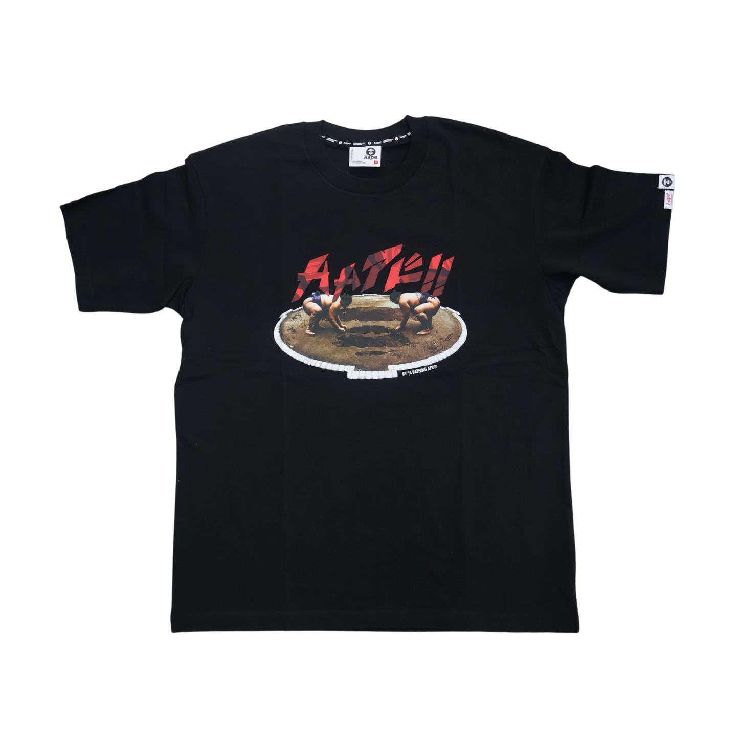 A Bathing Ape Aape Sumo Wrestler Tee Black