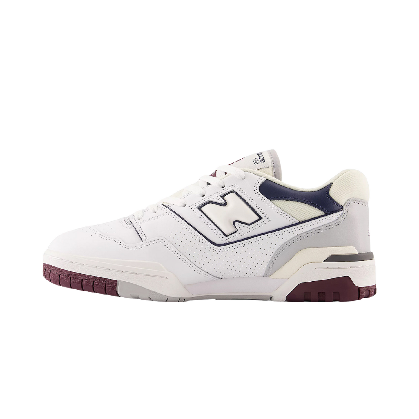 New Balance 550 White Natural Indigo Burgundy