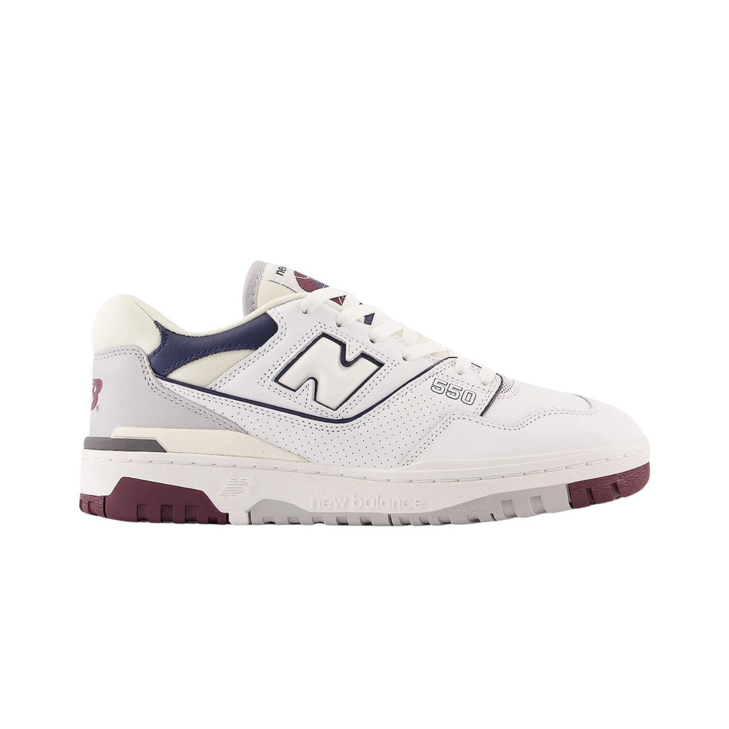 New Balance 550 White Natural Indigo Burgundy