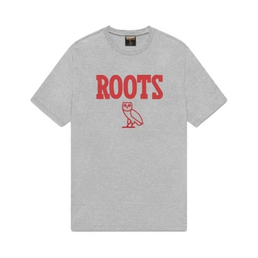 OVO Roots Athletics Owl T-Shirt Heather Grey