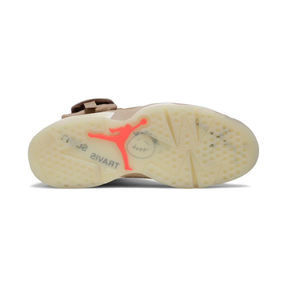 Air Jordan 6 Travis Scott British Khaki Bright Crimson