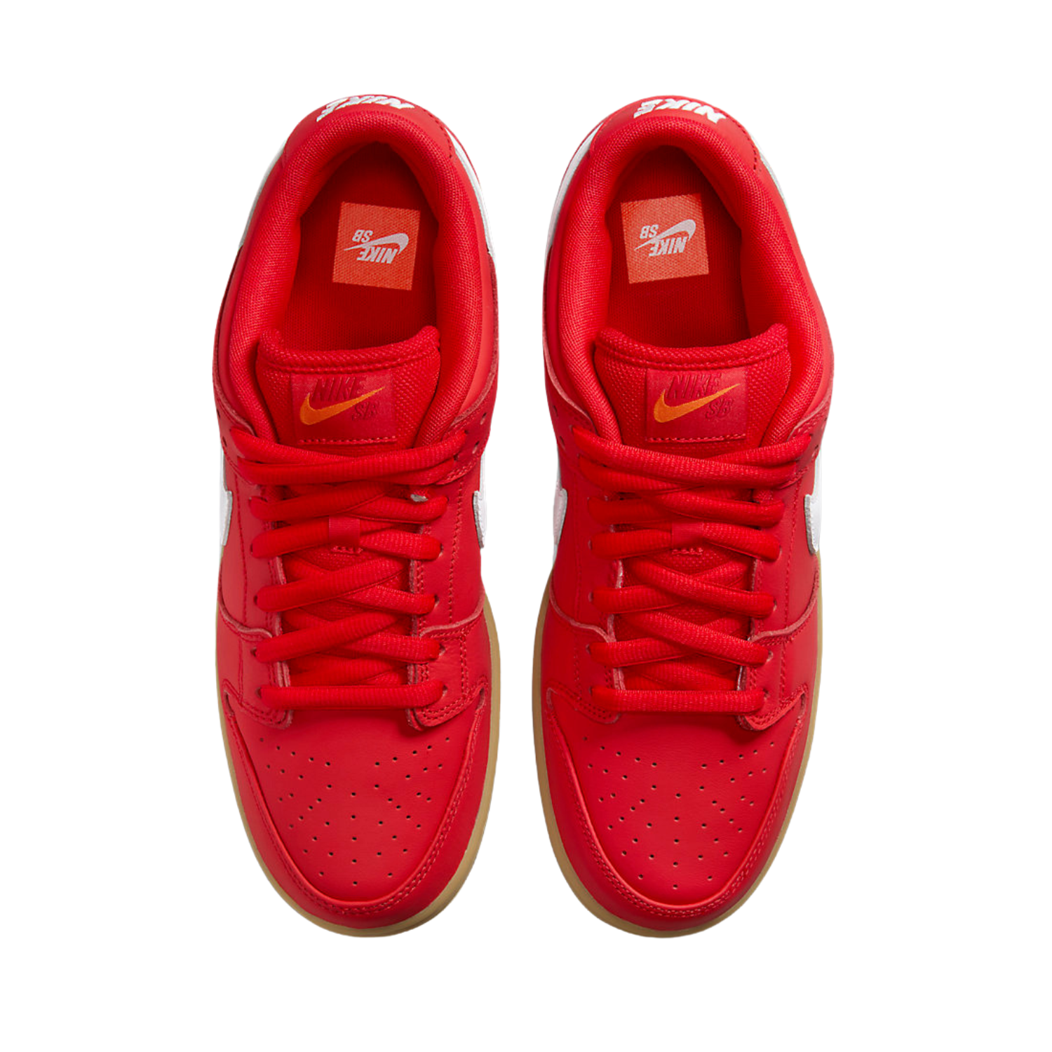 Nike SB Dunk Low University Red White Gum Light Brown Gym Red