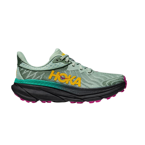 Women's Hoka Challenger ATR 7 B Width Aloe Vera Yellow Black