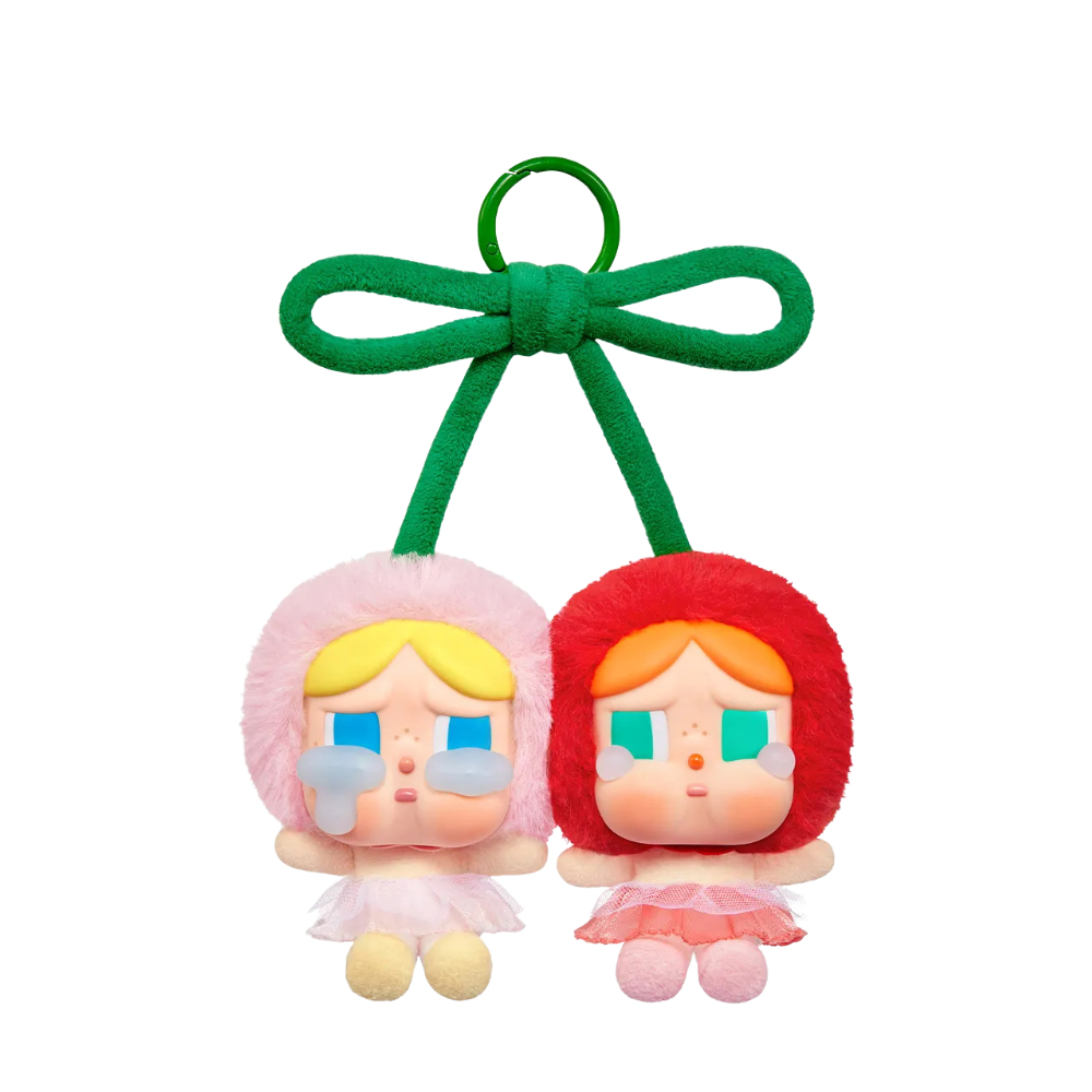 POP MART CRYBABY Crying For Love Series-Vinyl Plush Hanging Card (Love You Cherry Much)