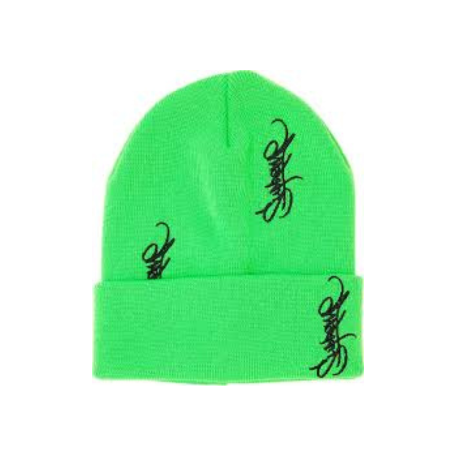 Supreme Tag Beanie Green