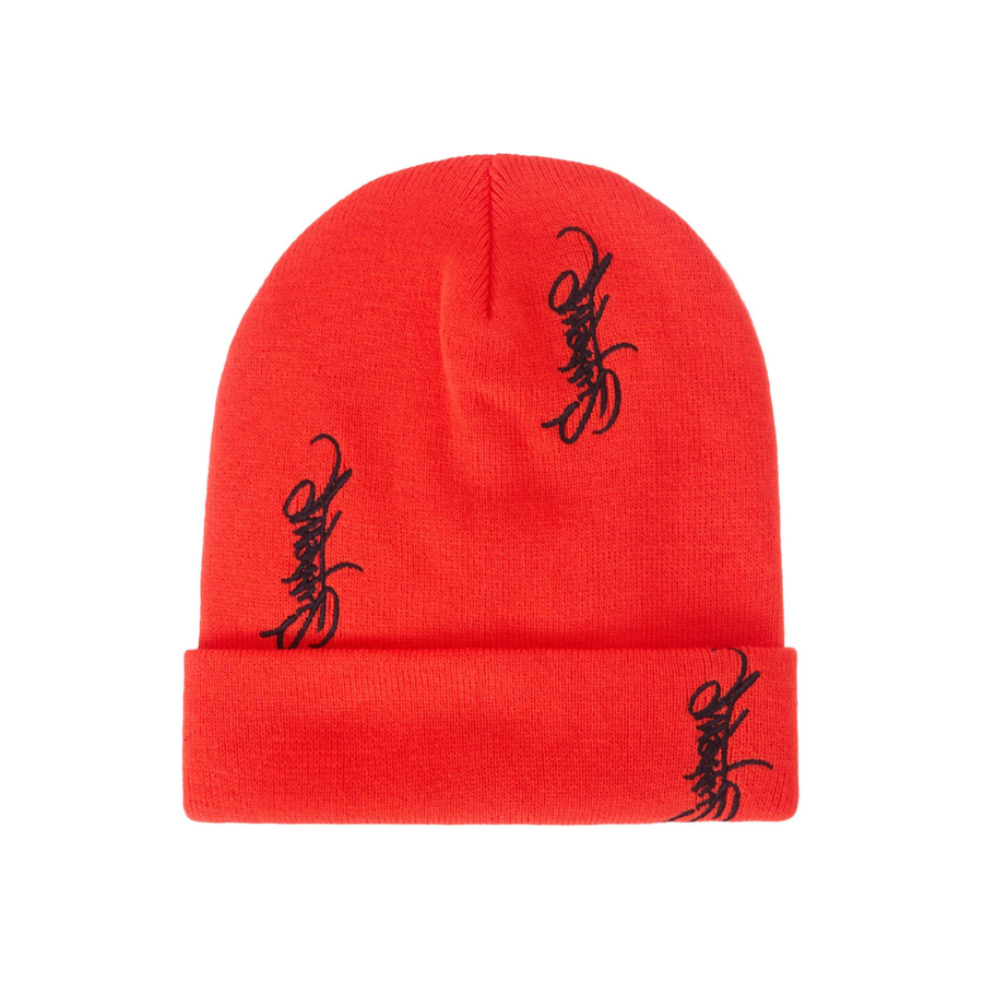 Supreme Tag Beanie Orange