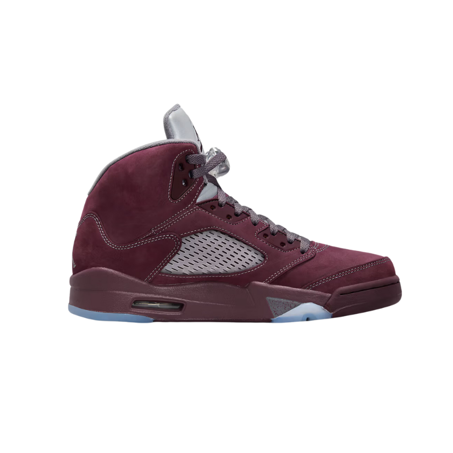 Air Jordan 5 Retro Burgundy Deep Burgundy Light Graphite Metallic Silver