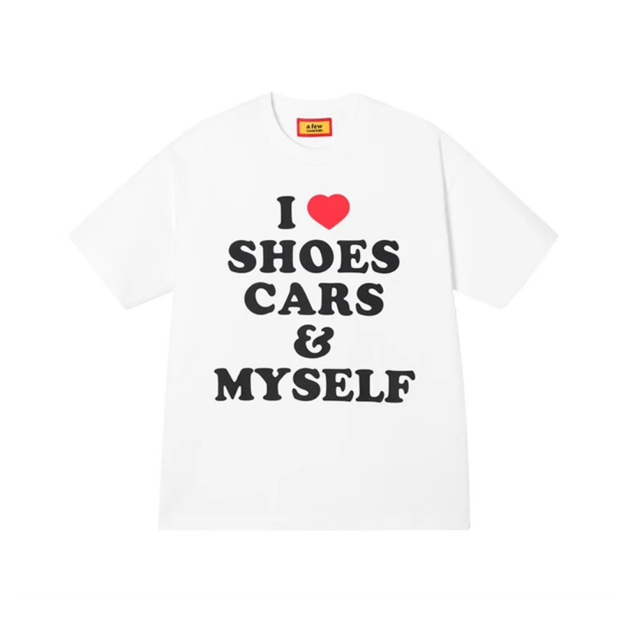 A Few Good Kids I Love Shoes Tee White