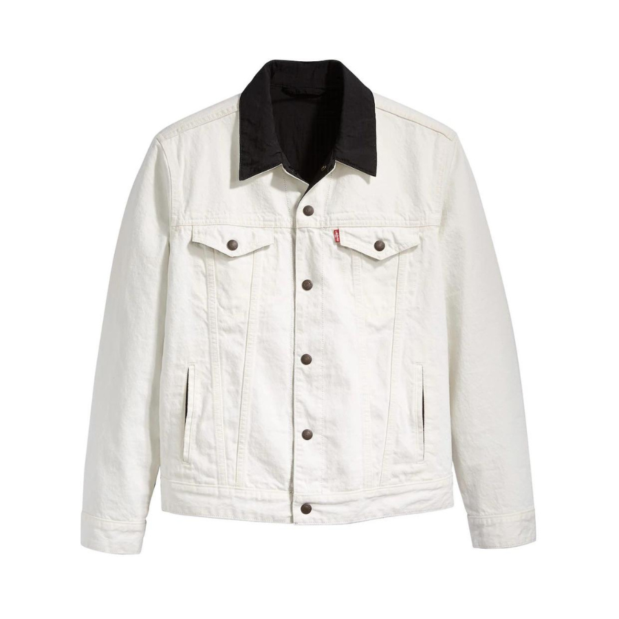 Jordan x Levi's Reversible Trucker Jacket White Black 564370-004