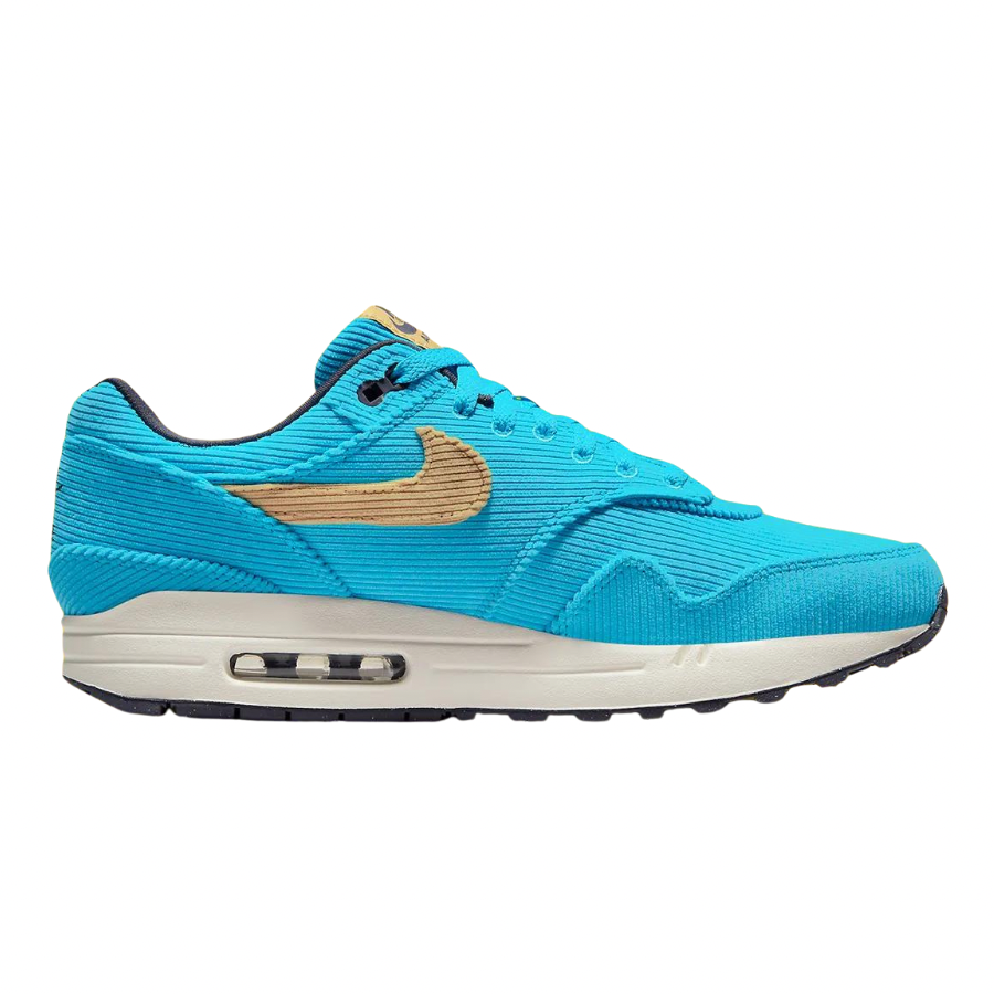 Nike Air Max 1 Corduroy Baltic Blue Sesame Gridiron Sail