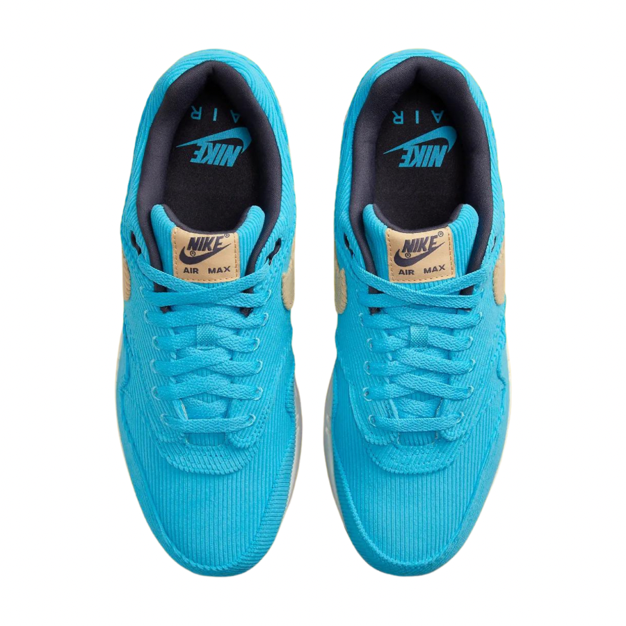 Nike Air Max 1 Corduroy Baltic Blue Sesame Gridiron Sail