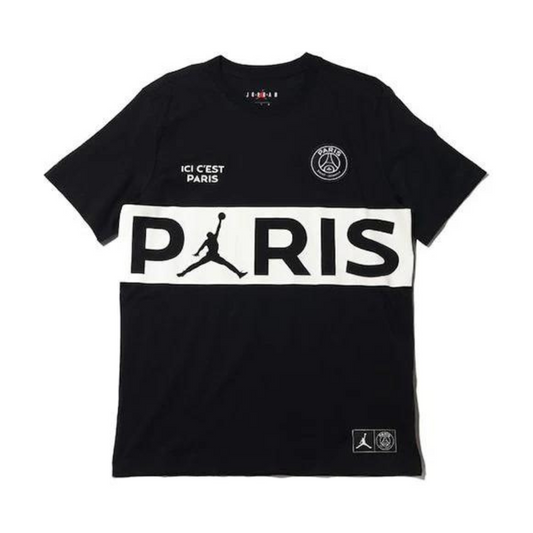 Air Jordan Paris Saint-Germain PSG Black White Tee