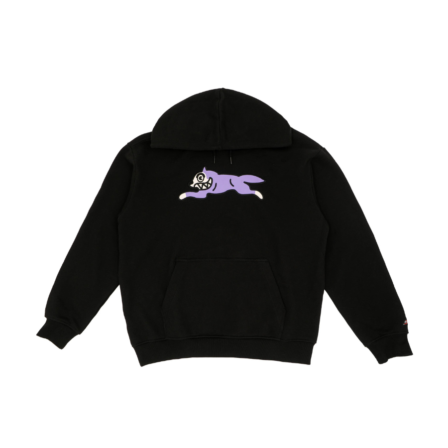 Ice Cream Running Dog Hoodie Black