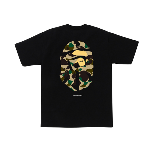 A Bathing Ape ABC Camo Big Head Ape Tokyo Tee Yellow Camo