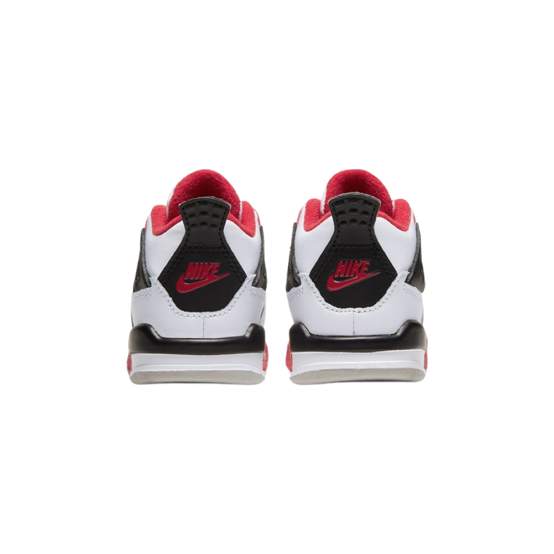 Toddler Air Jordan 4 Retro Fire Red (2020) TD White Black Tech Grey Fire Red