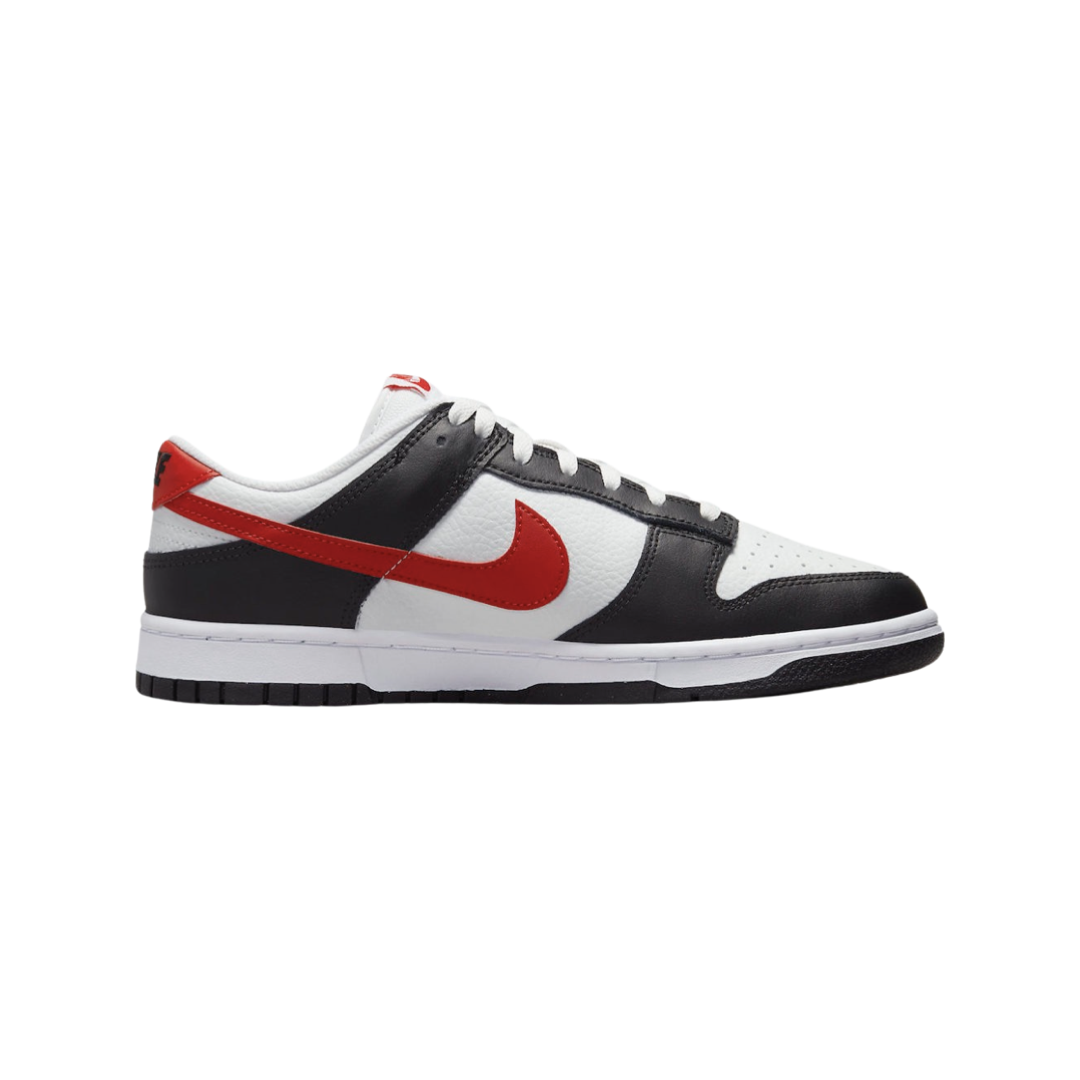 Nike Dunk Low Retro Red Swoosh Panda Black University Red White