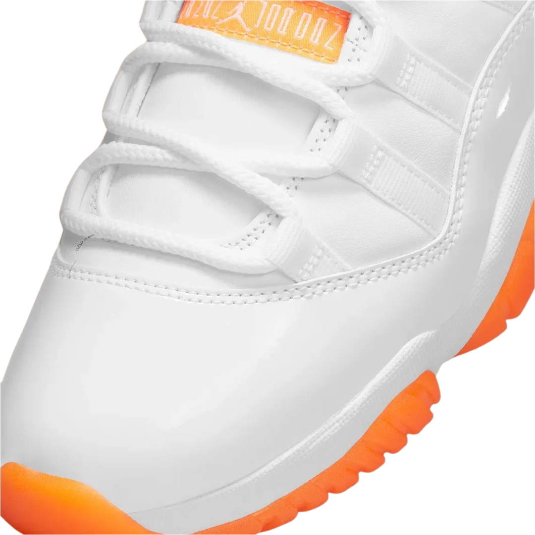 Women's Air Jordan 11 Low White Bright Citrus