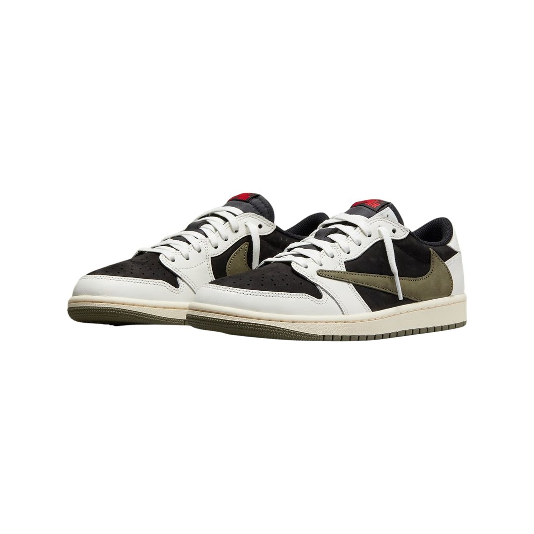 Women's Air Jordan 1 Retro Low OG SP Travis Scott Olive Sail University Red Black