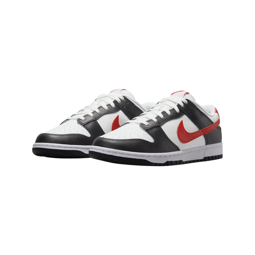 Nike Dunk Low Retro Red Swoosh Panda Black University Red White