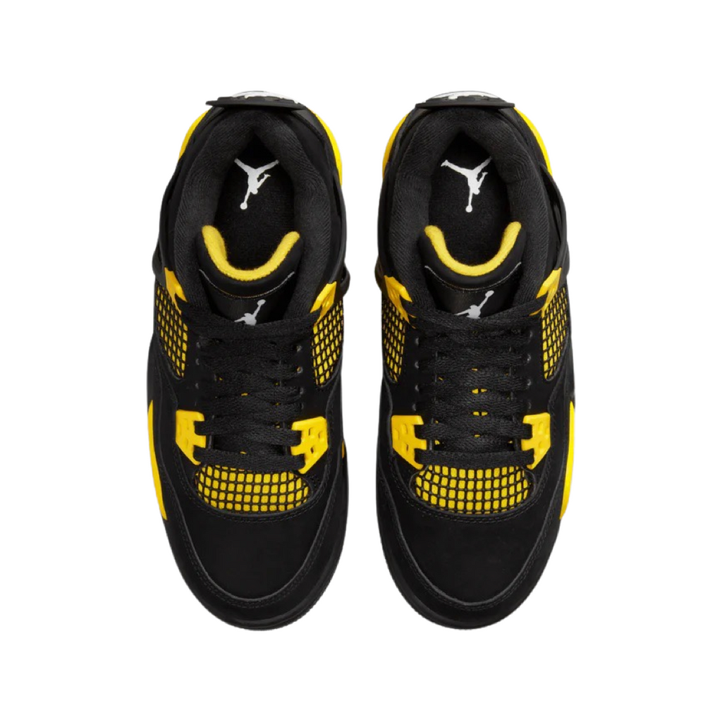 Air Jordan 4 Retro GS Thunder 2023 Black White Tour Yellow