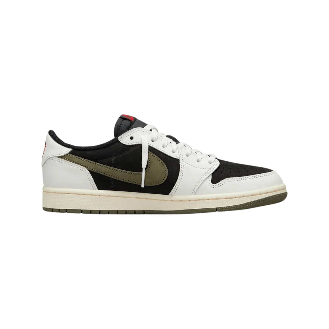 Women's Air Jordan 1 Retro Low OG SP Travis Scott Olive Sail University Red Black