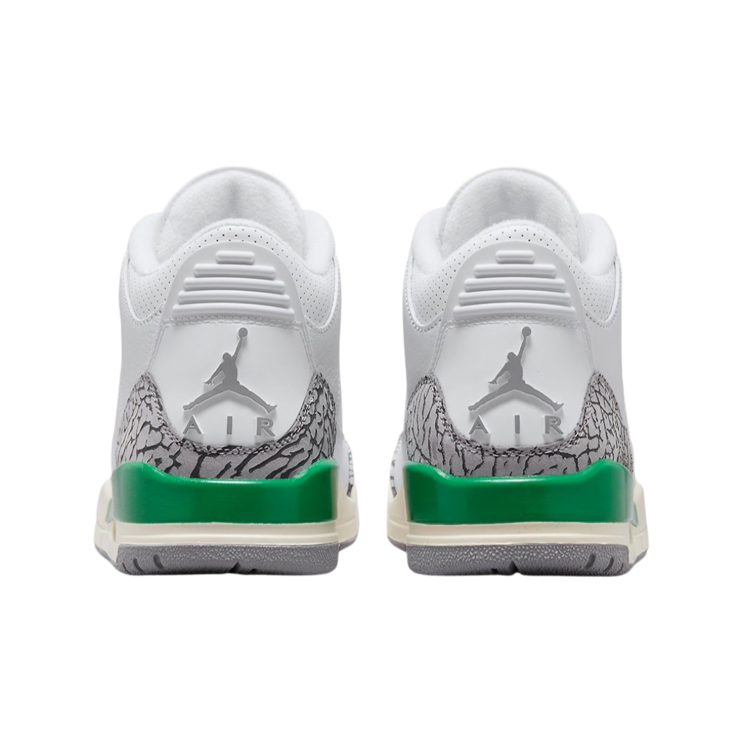 Women's Air Jordan 3 Retro Lucky Green White Varsity Red Lucky Green