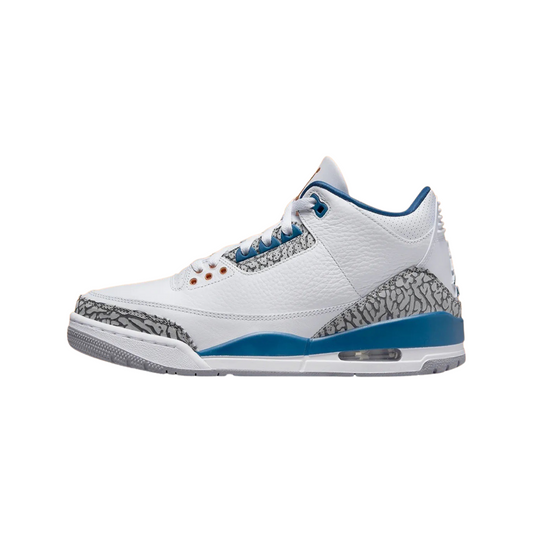 Air Jordan 3 Retro Wizards White True Blue Metallic Copper