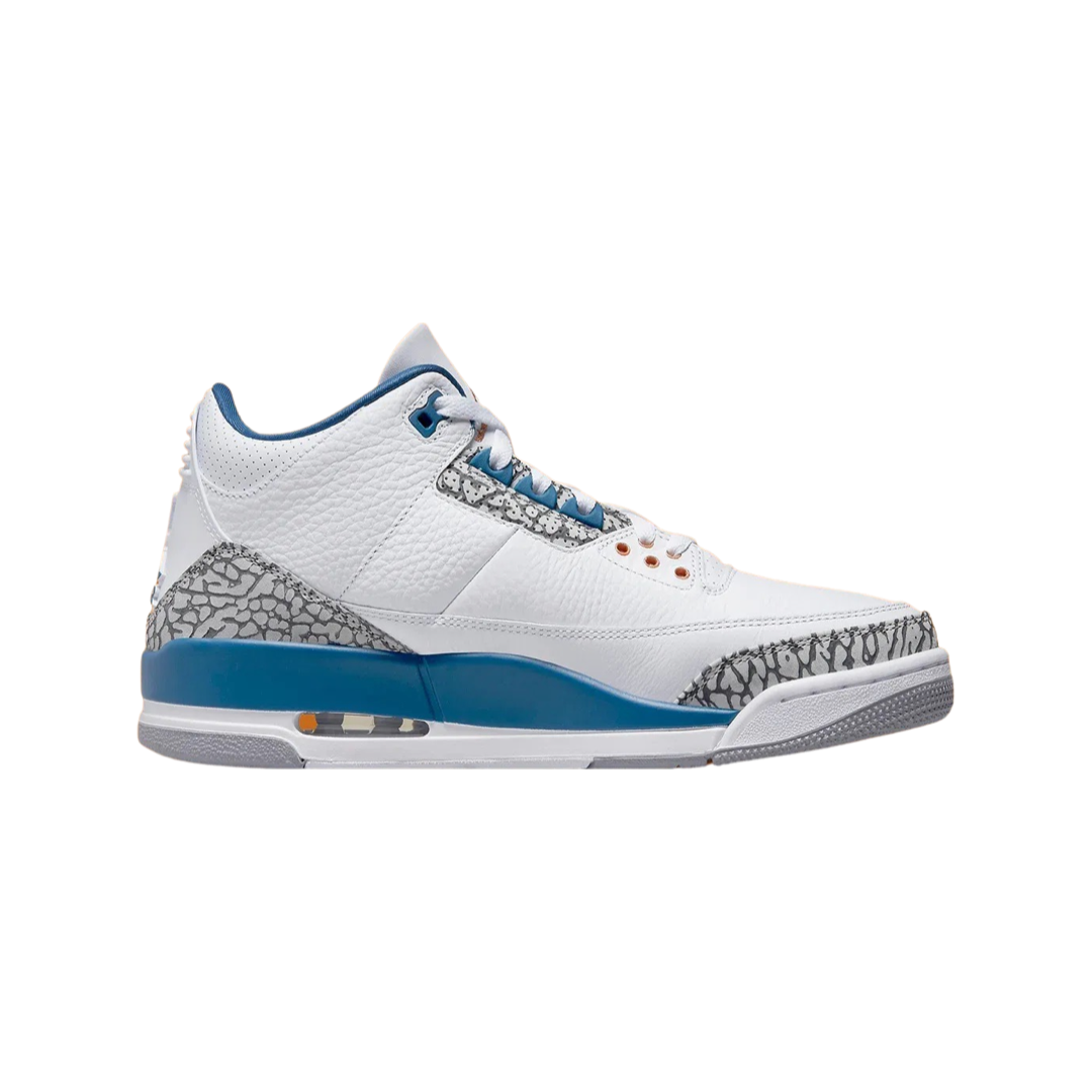 Air Jordan 3 Retro Wizards White True Blue Metallic Copper