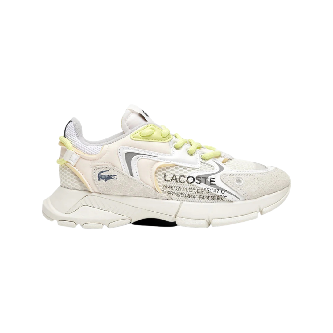 Lacoste Women's L003 NEO 223 Off White Volt Green Black