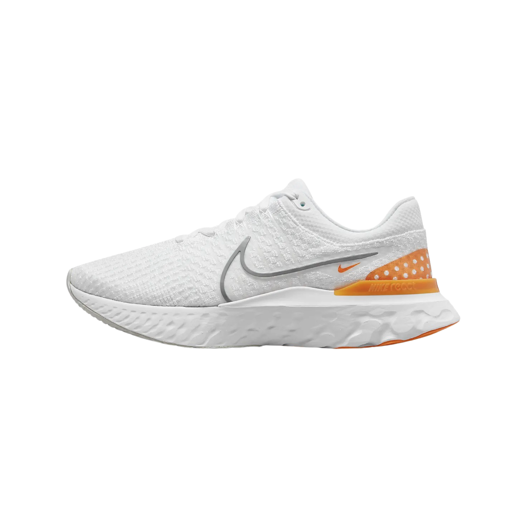 Nike React Infinity Run Flyknit 3 White Grey Kumquat White Particle Grey Kumquat Photon Dust