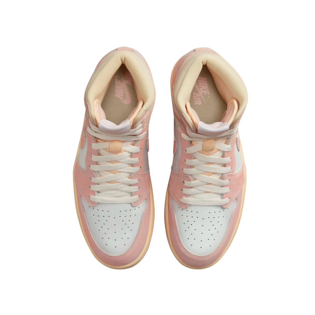 Women's Air Jordan 1 Retro Hi OG Washed Pink Atmosphere White Muslin Sail