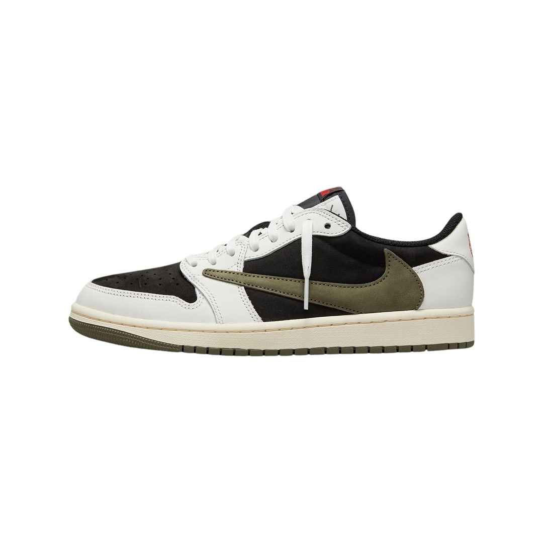 Women's Air Jordan 1 Retro Low OG SP Travis Scott Olive Sail University Red Black