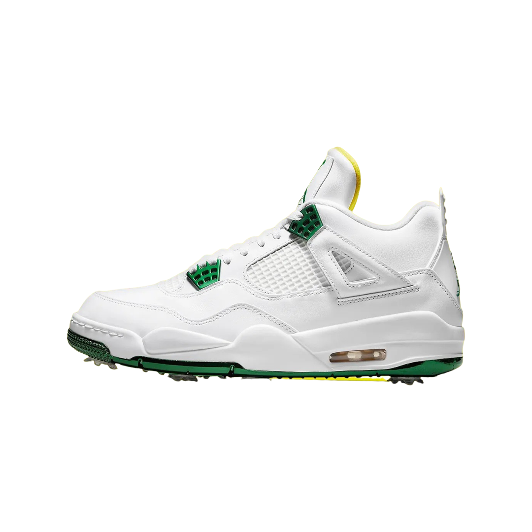 Air Jordan 4 Retro Golf Master Tournament White Metallic Green