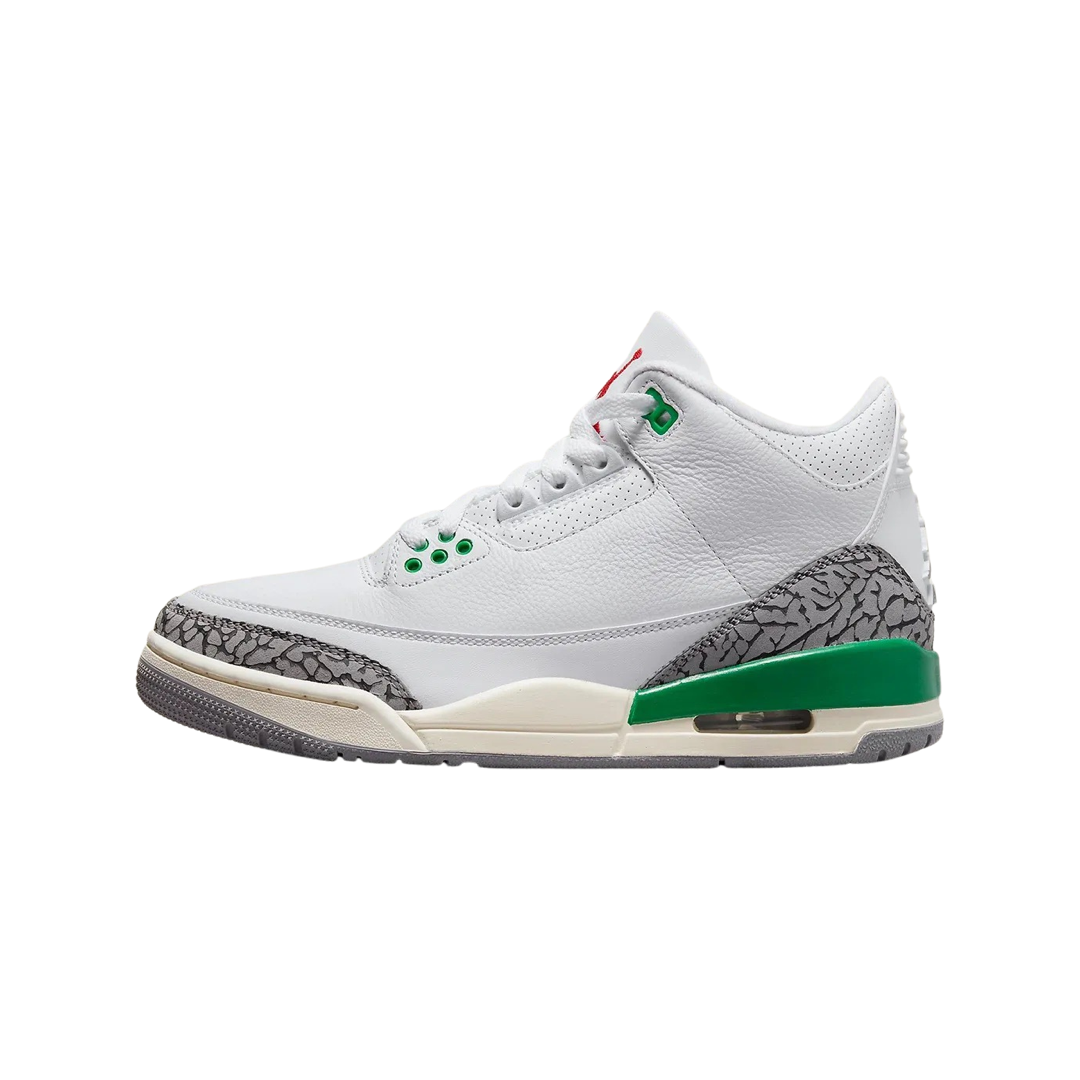 Women's Air Jordan 3 Retro Lucky Green White Varsity Red Lucky Green