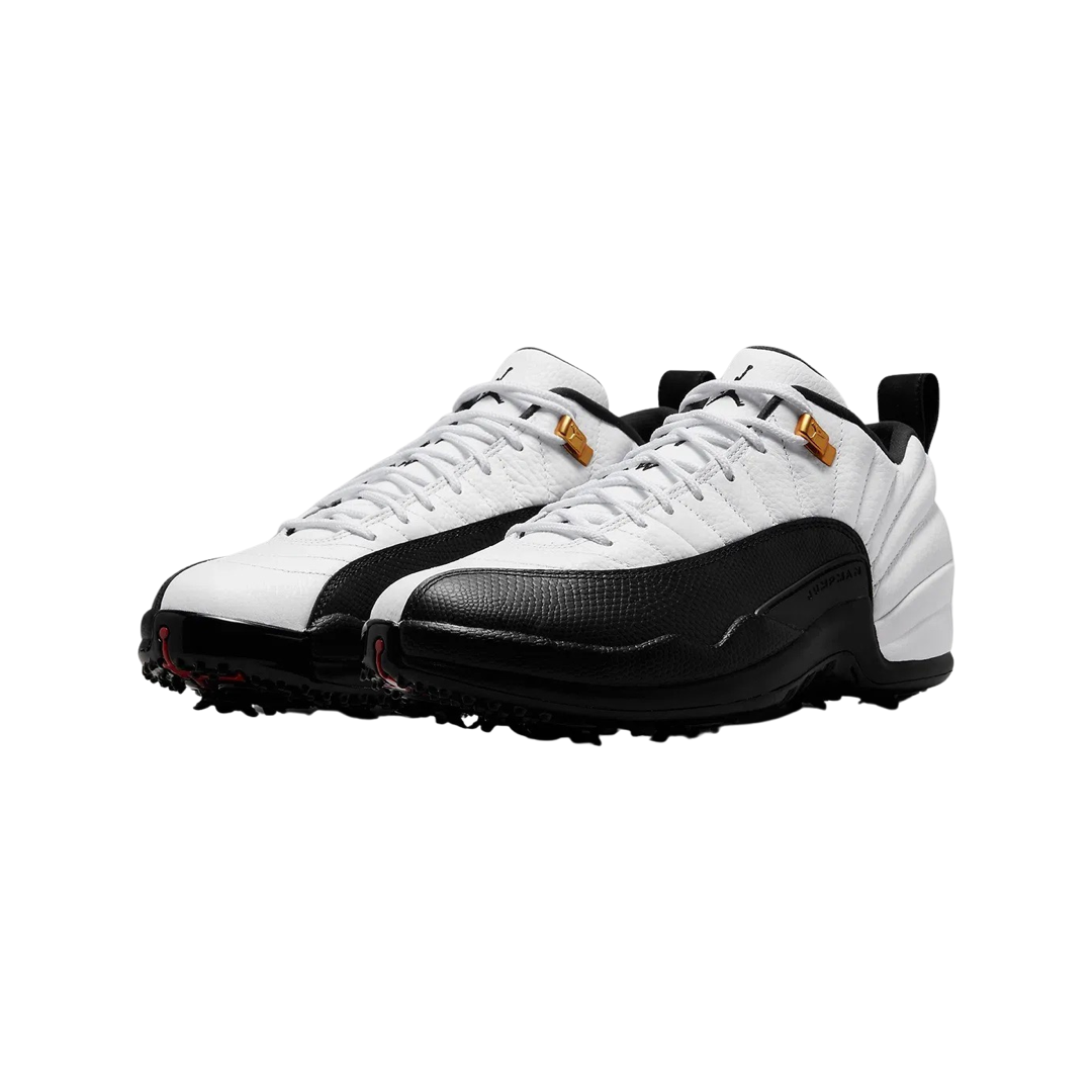 Air Jordan 12 Retro Low Golf Taxi White Black Taxi