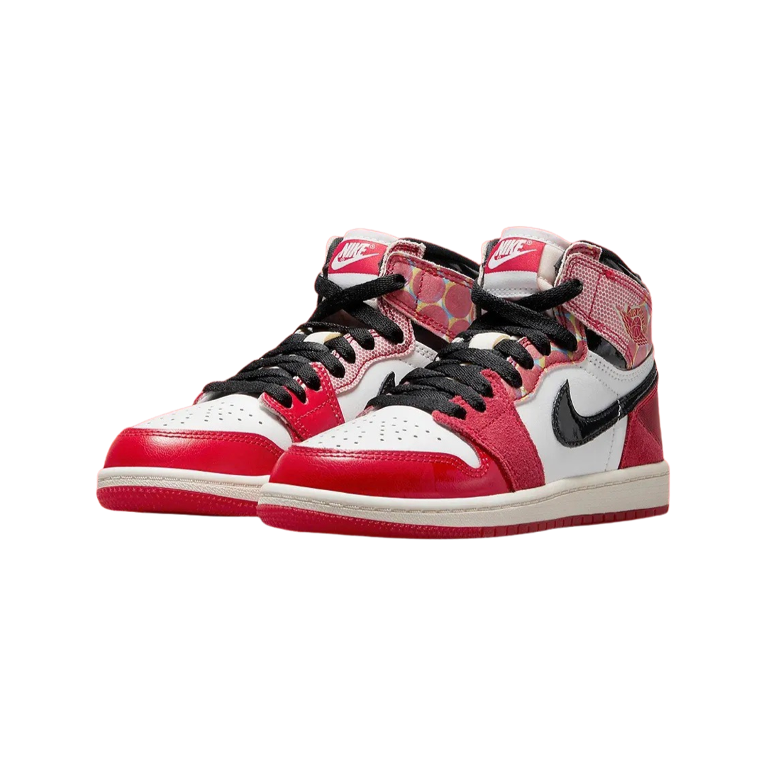 Air Jordan 1 Retro High OG SP GS Spider Verse "Next Chapter" University Red Black White