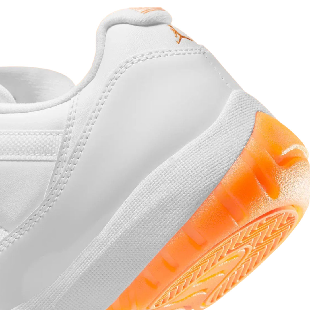 Women's Air Jordan 11 Low White Bright Citrus