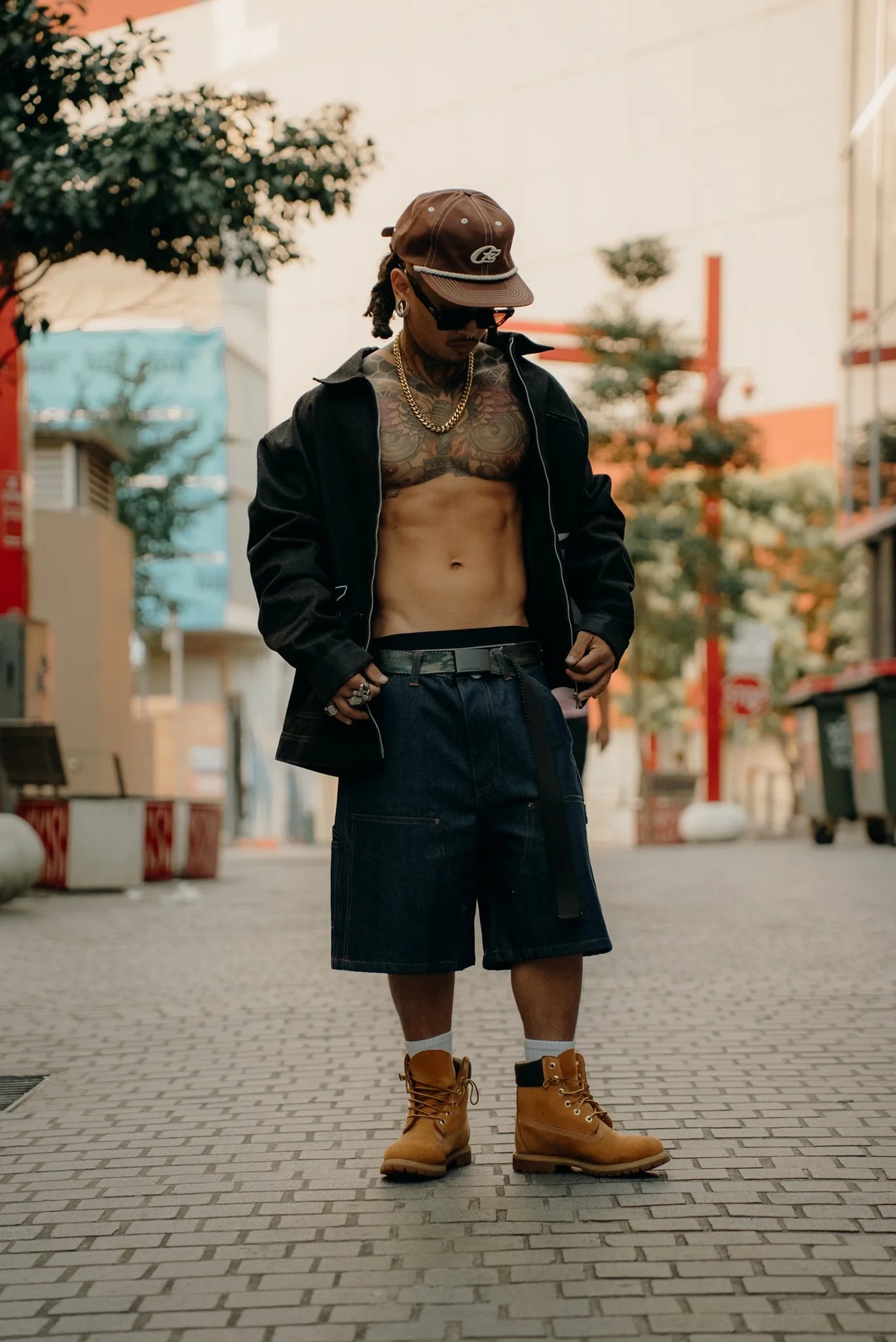 OZMNL Denim Jorts Raw Indigo