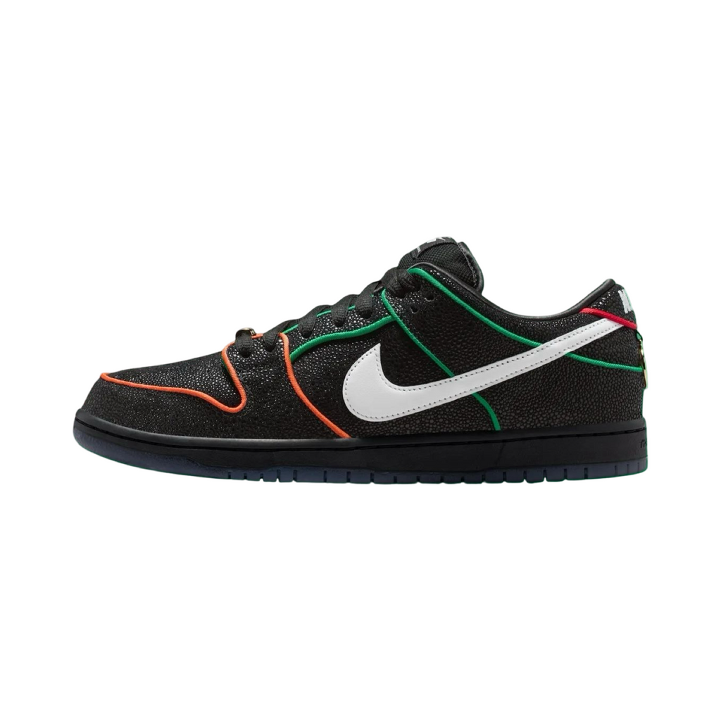 Nike SB Dunk Low Bronx Girl Skate Black White Challenge Red